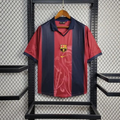 Barcelona x Travis Scott Retro 2000/01 Home Skeleton Jersey